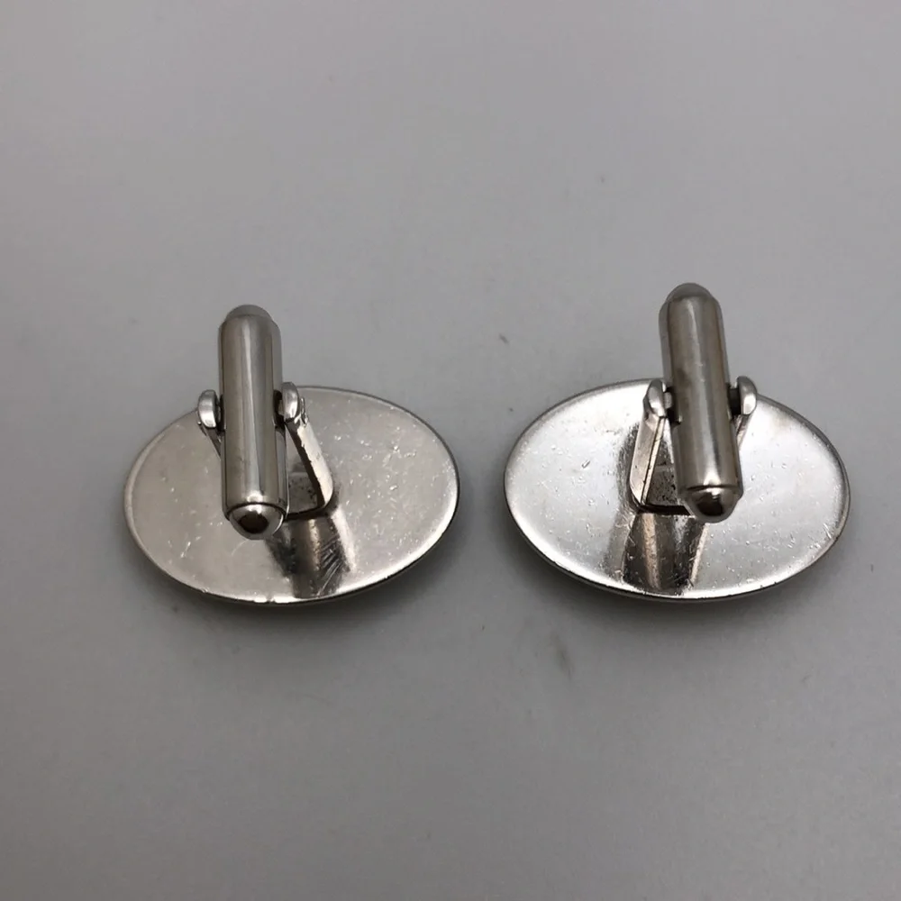 VTG Equestrian Cuff Links Silver Gold Stylish